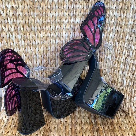 New Current Mood x Dolls Kill 🦋 Butterfly Platform Sandals - Picture 5 of 10